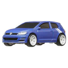 Hot Wheels Premium Car Culture Volkswagen Golf Mk7 with metal body and chassis for durability