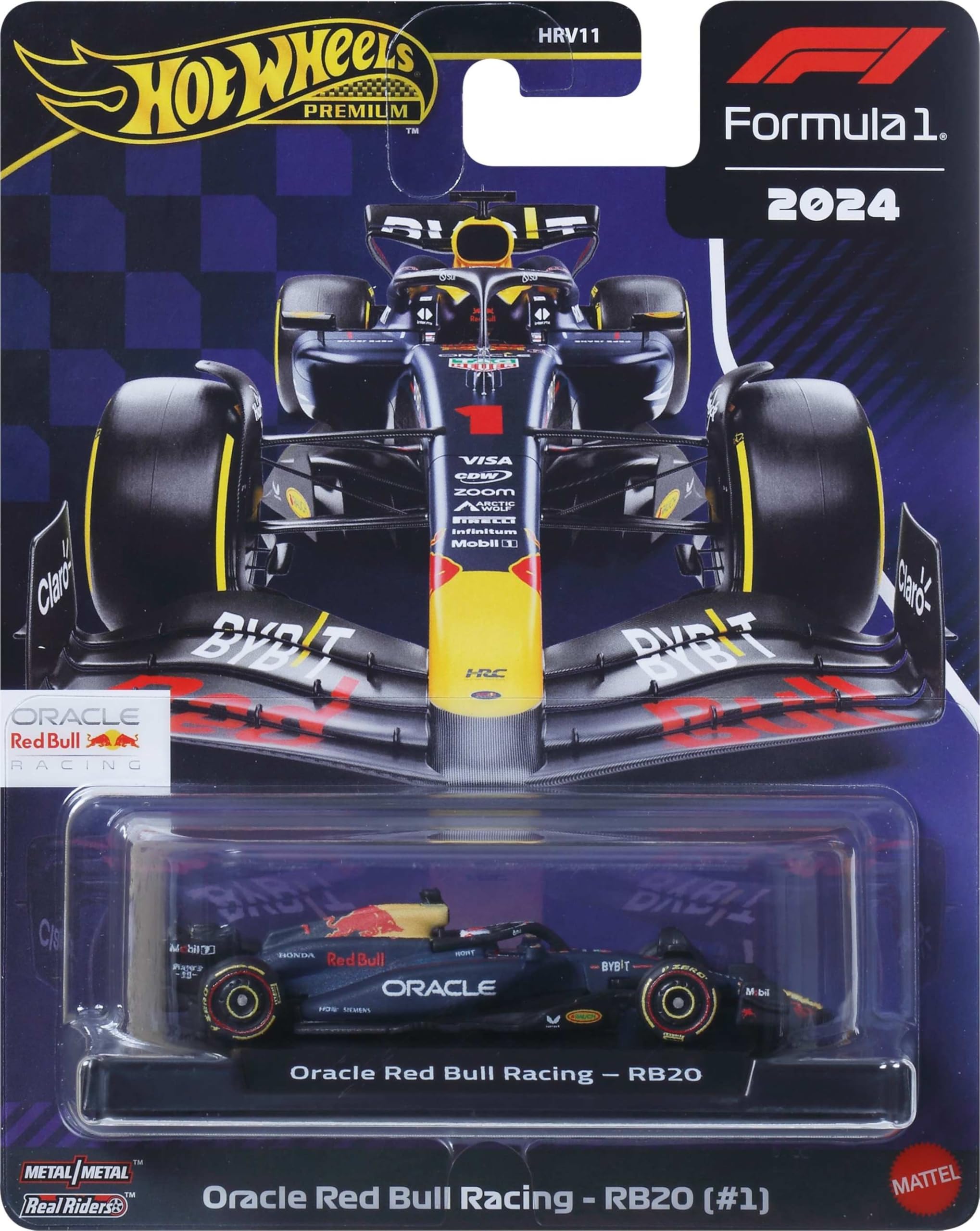 Hot Wheels RB20 packaging featuring exclusive collector-oriented design.