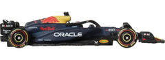 Hot Wheels RB20 side profile highlighting precise decals and race-inspired styling.