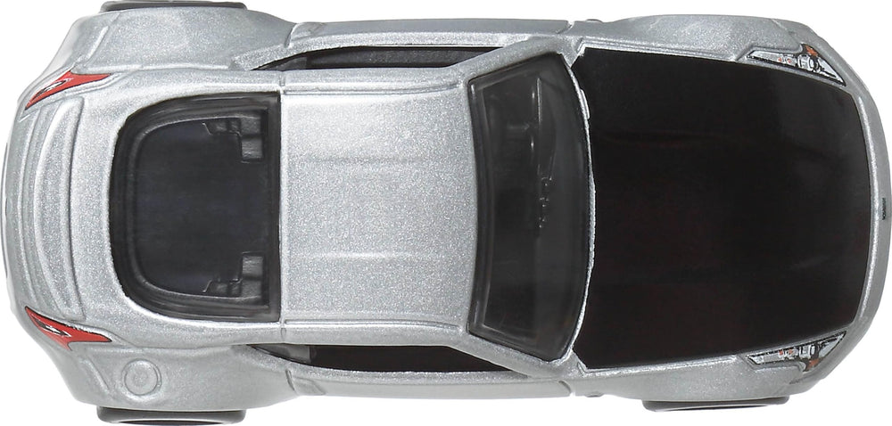 Hot Wheels Premium Fast-Furious 1:64 car rear view shows metal-body sophistication.