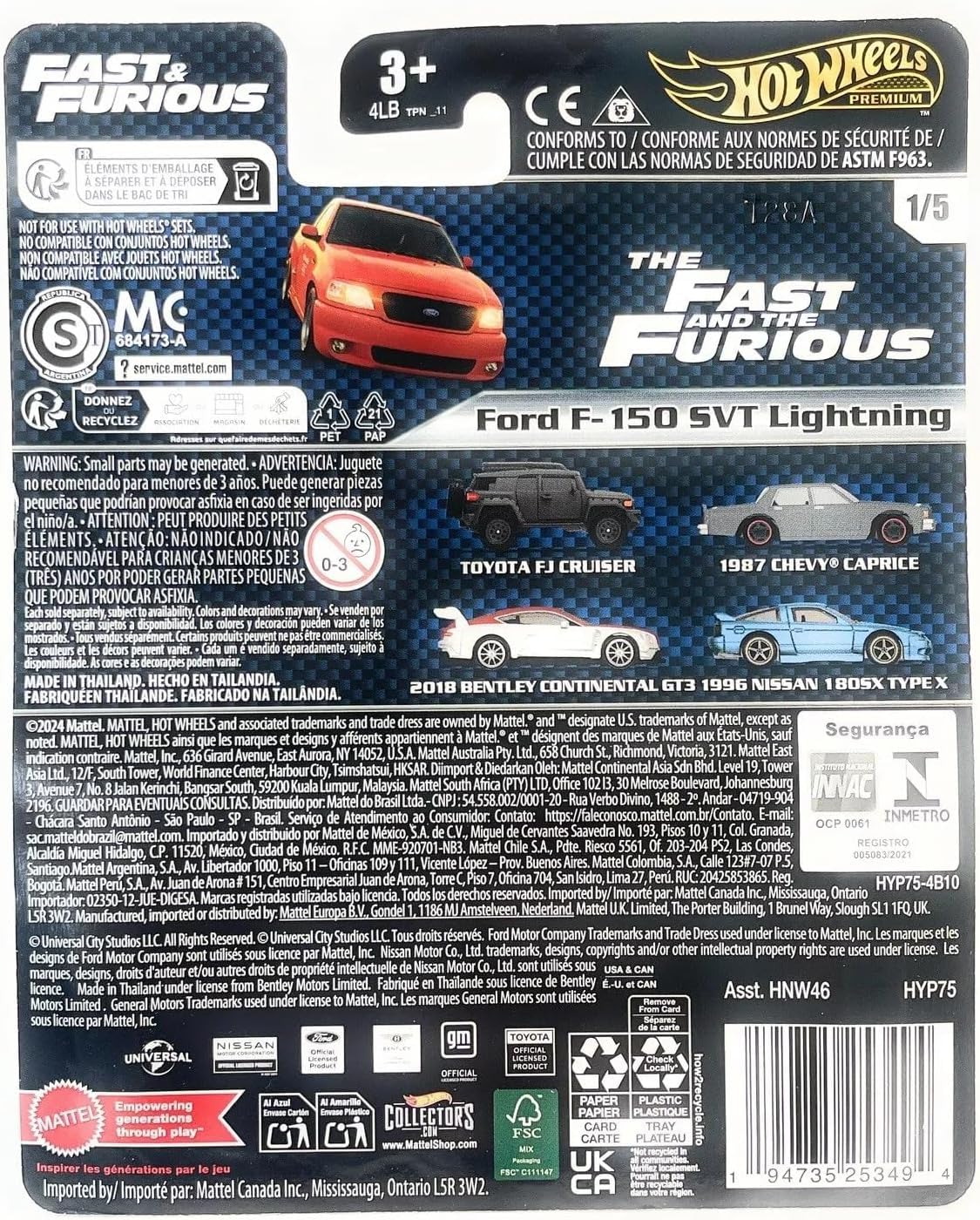 Hot Wheels Ford F-150 SVT Lightning Real Riders wheels conveying authentic driving aesthetics