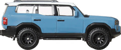 Hot Wheels Premium Land Cruiser metal body and chassis for sturdy play.