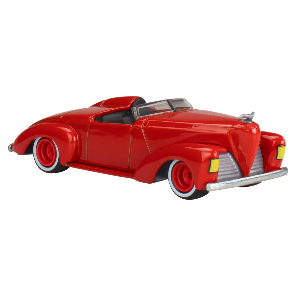 Hot Wheels Batman Batmobile front view highlights bold styling and detail.