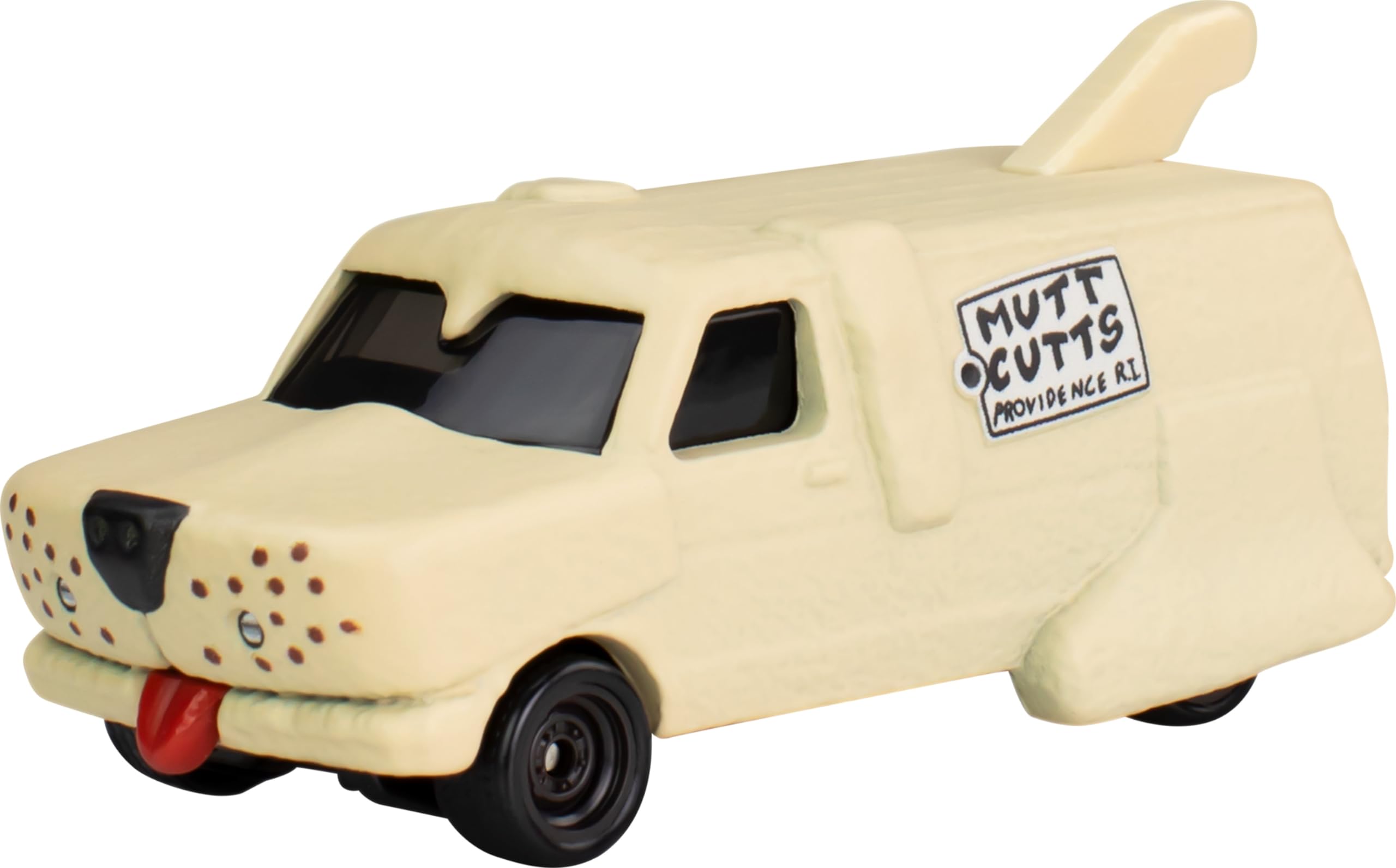 Hot Wheels Premium 1:64 car side view reveals true scale for display.