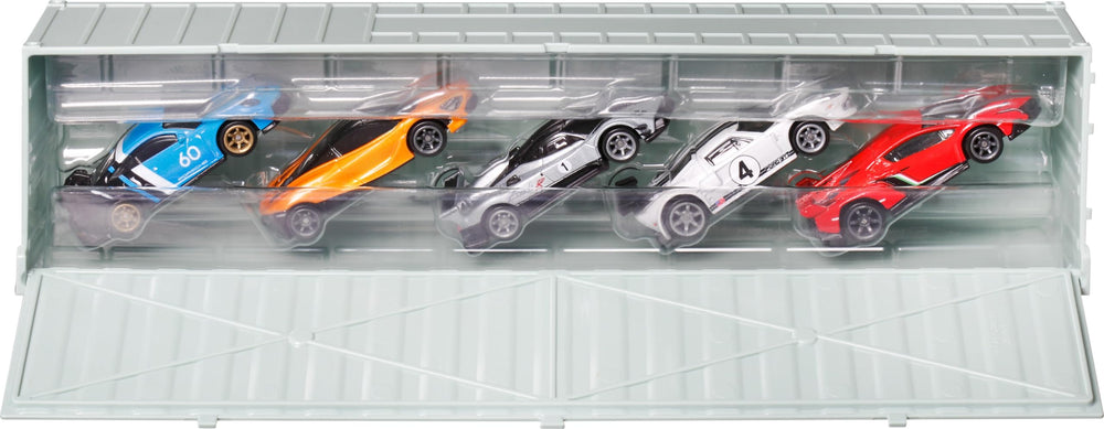 Hot Wheels Premium Speed Machines Pagani Zonda R detailed body on show shelf.