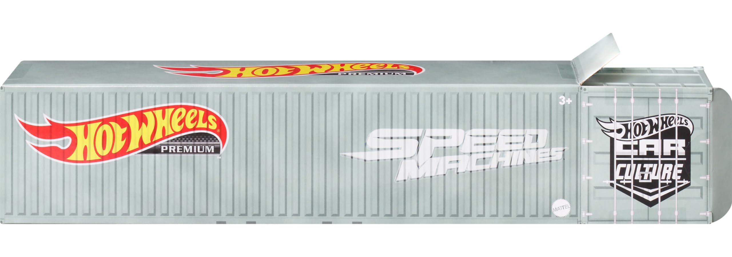 Hot Wheels Premium Speed Machines Porsche 911 GT3 logo close-up display.