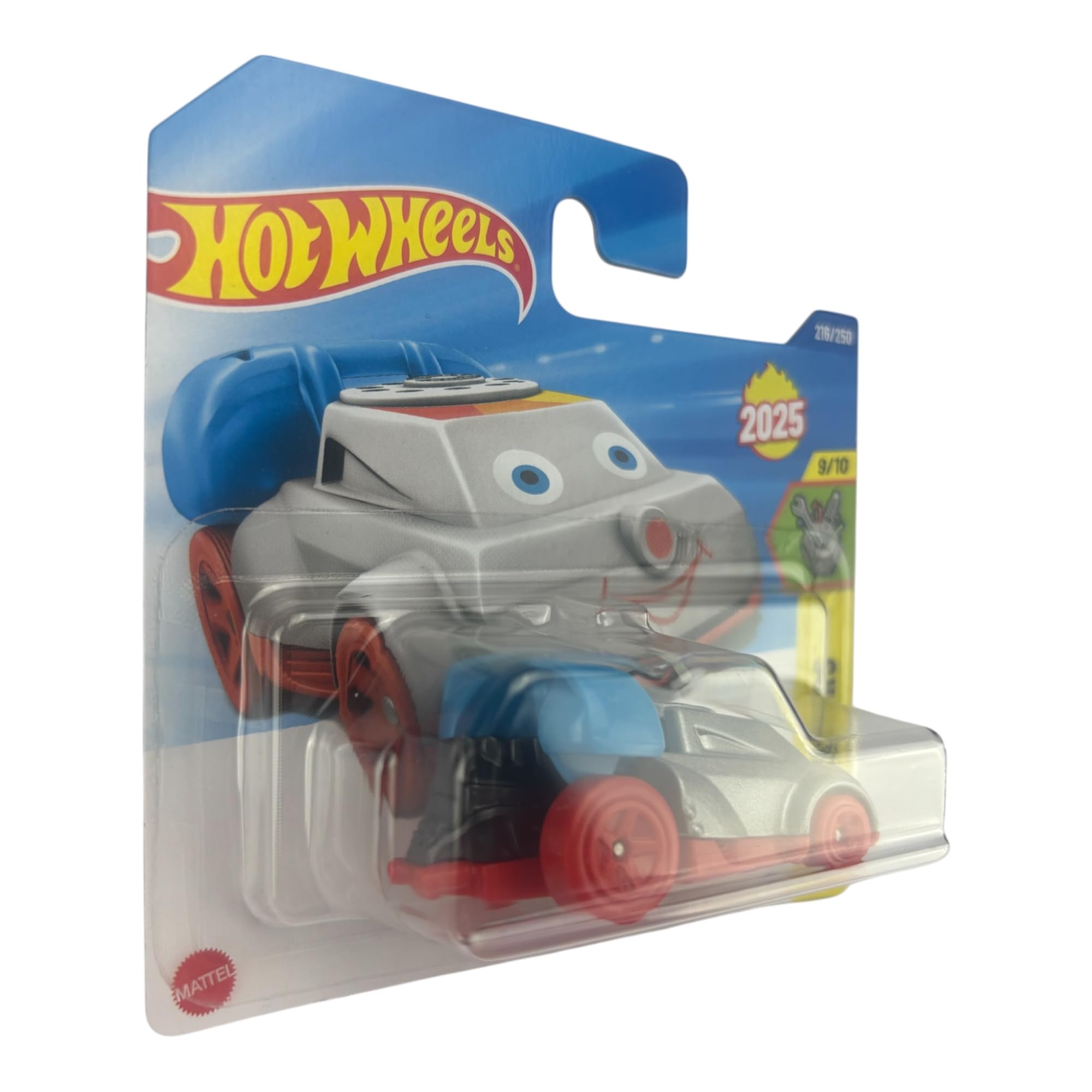 Hot Wheels Quick Chat Silver Telephone rear view with authentic detailing.