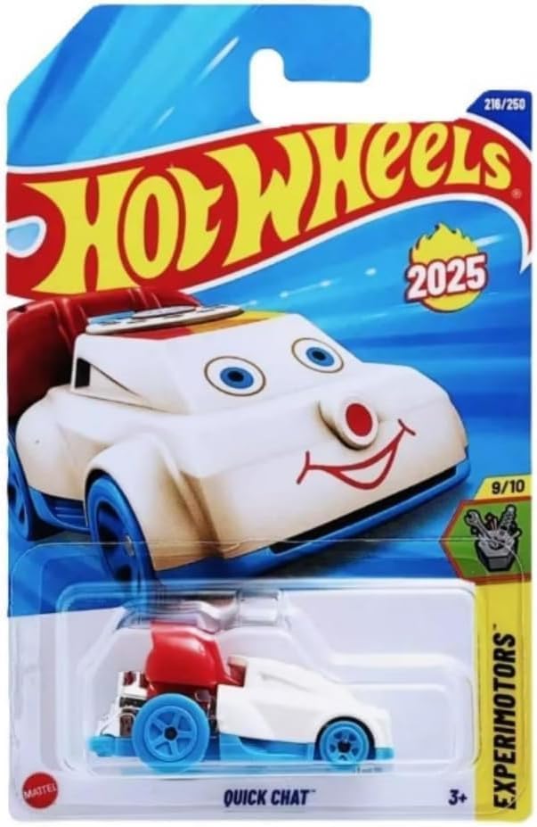 Hot Wheels Quick Chat White Telephone Experimotors 9/10 diecast car, ideal for display and collection.