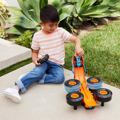 Hot Wheels Race Ace 1:64 stored in Rhinomite bed and ready to launch