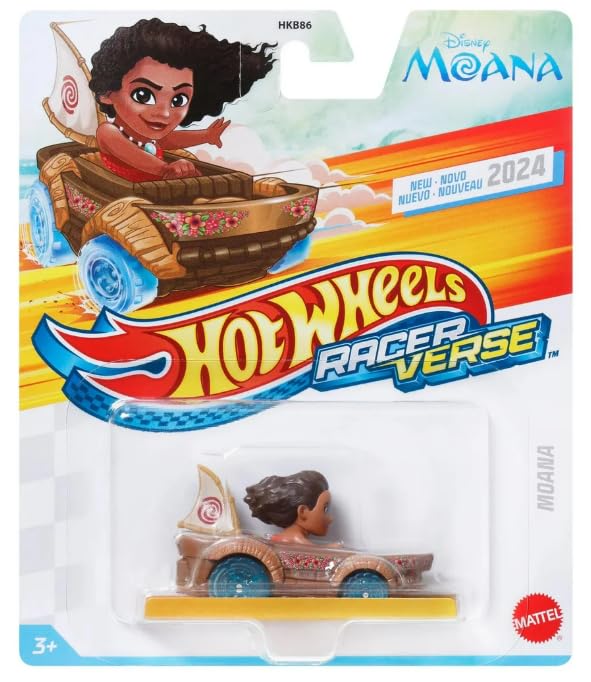 Hot Wheels Racer Verse Moana die-cast car ready for display and imaginative play.