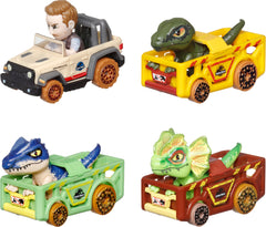Hot Wheels RacerVerse Allosaurus die-cast car expands Jurassic World storytelling.