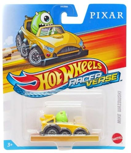Hot Wheels RacerVerse Mike Wazowski green car for race play and collection