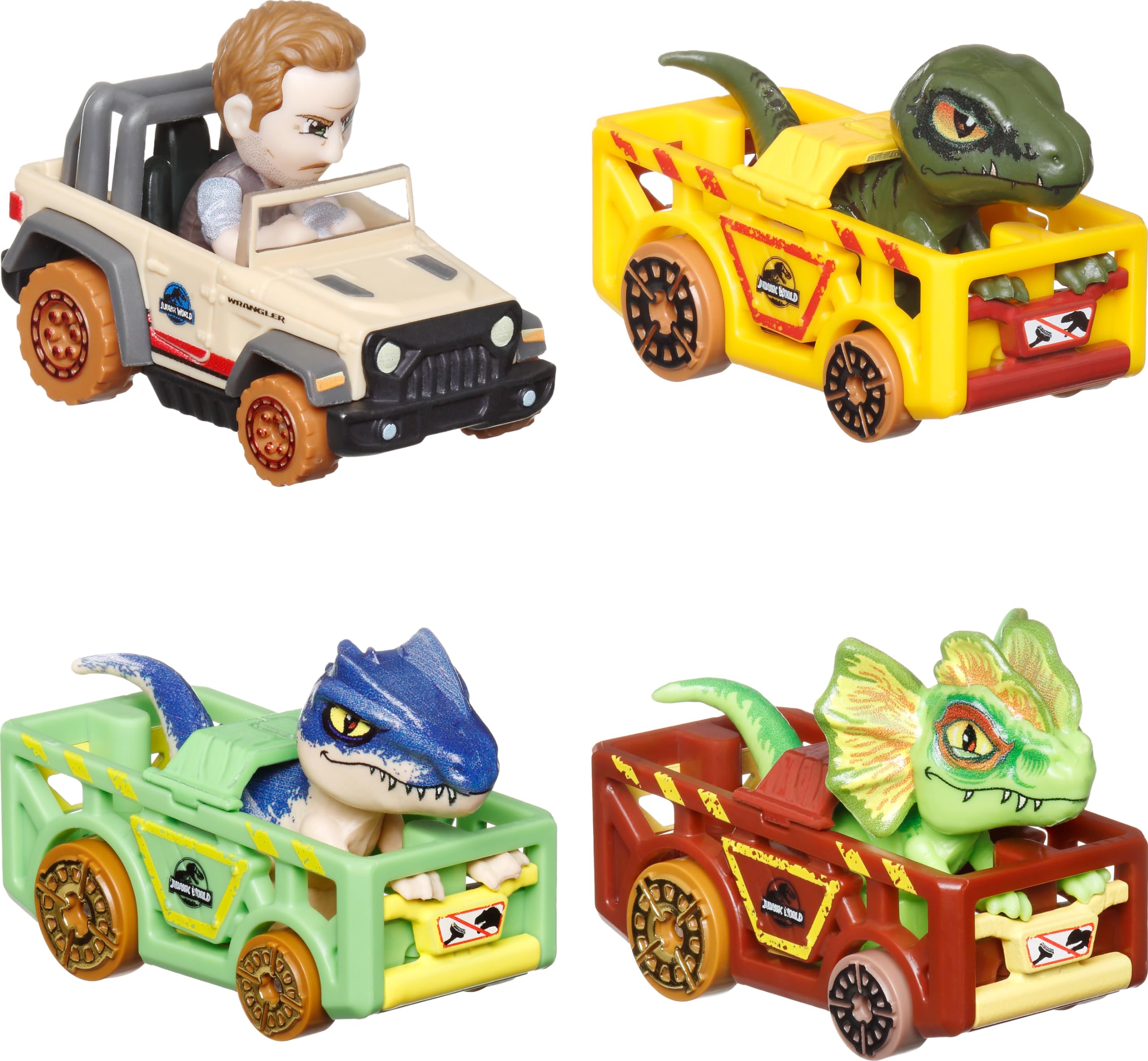 Hot Wheels RacerVerse Dilophosaurus first-appearance vehicle with collectible detail.