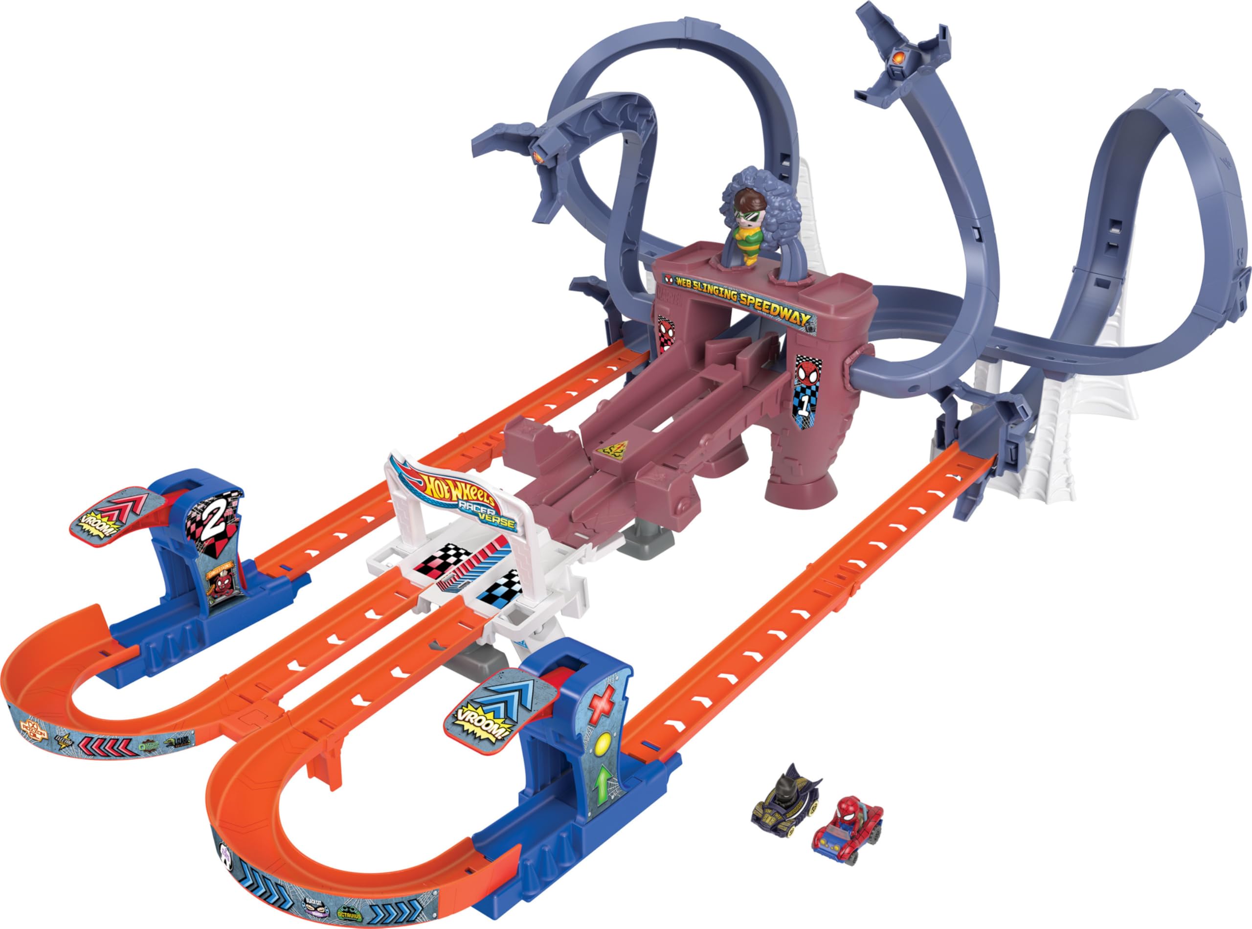 Hot Wheels RacerVerse easy storage design helps tidy up after playtime.