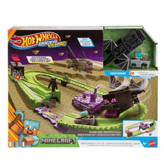 Hot Wheels RacerVerse Ender Dragon flips over after six laps