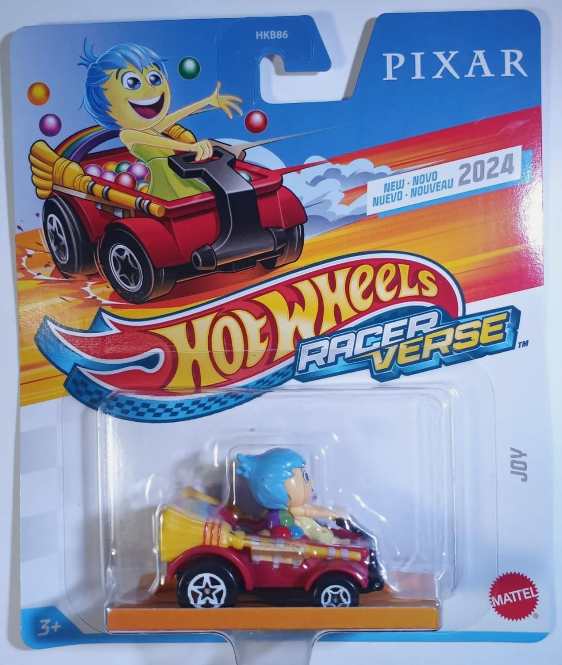 Hot Wheels RacerVerse Joy in Wagon side view; glossy diecast for display