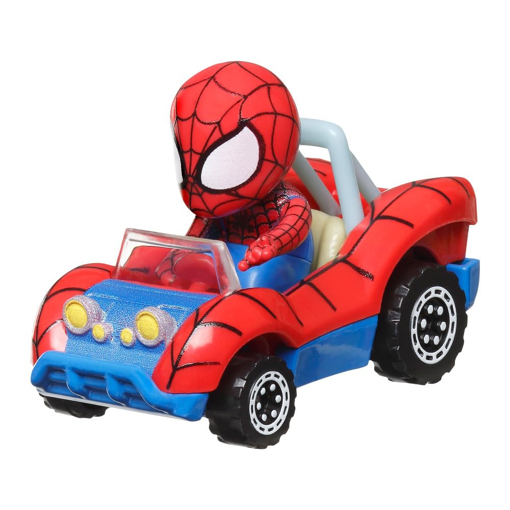 Hot Wheels RACERVERSE Spider-Man front view ideal for action track play