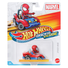Hot Wheels RACERVERSE Spider-Man packaging detail supports gifting and display