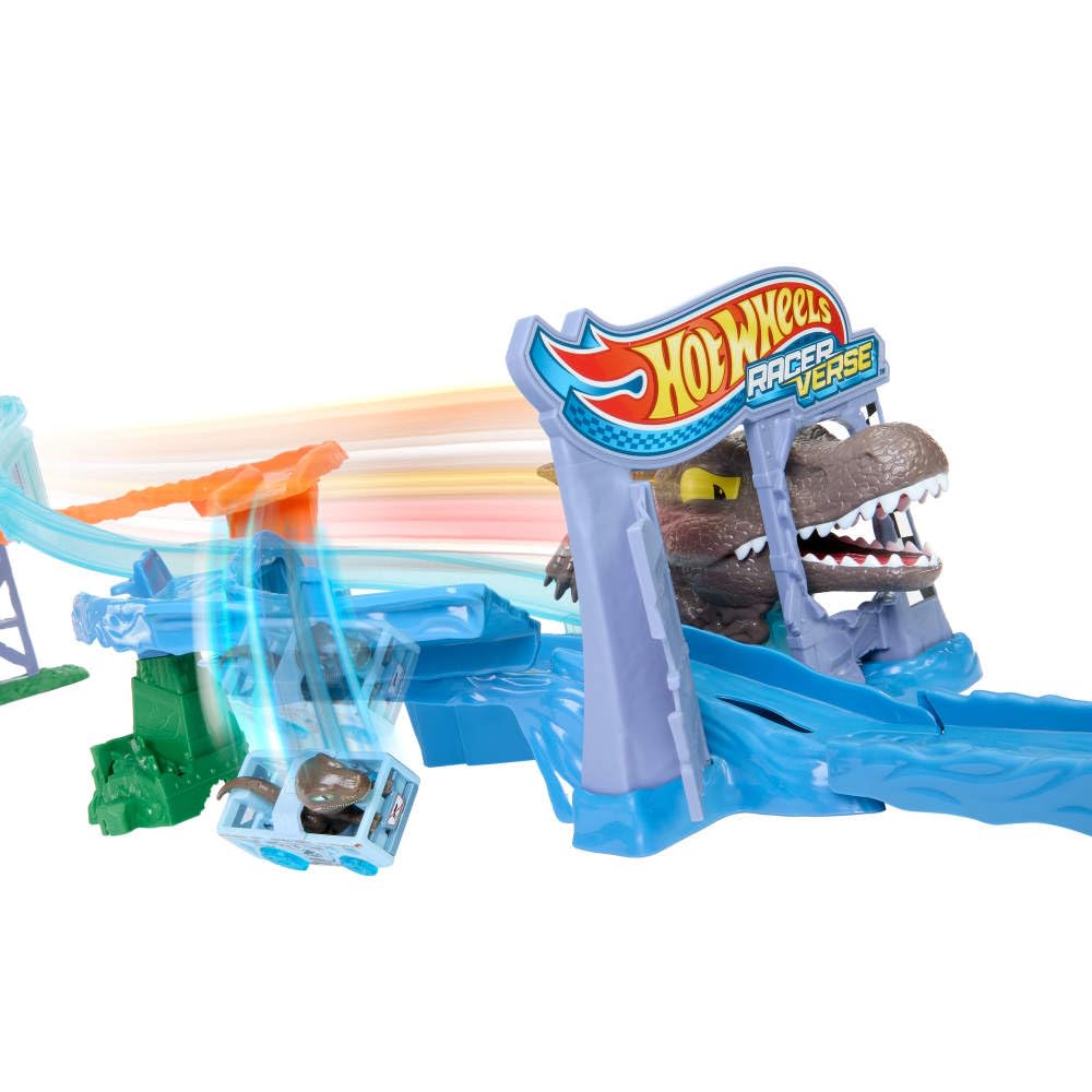 Hot Wheels RacerVerse Spinosaurus figure ready for action