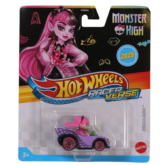 Hot Wheels RacerVerse vehicle with iconic character driver, ideal for track play and display.