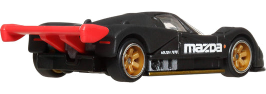 Hot Wheels Real Riders tires on Mazda 787B offer authentic detail for collectors