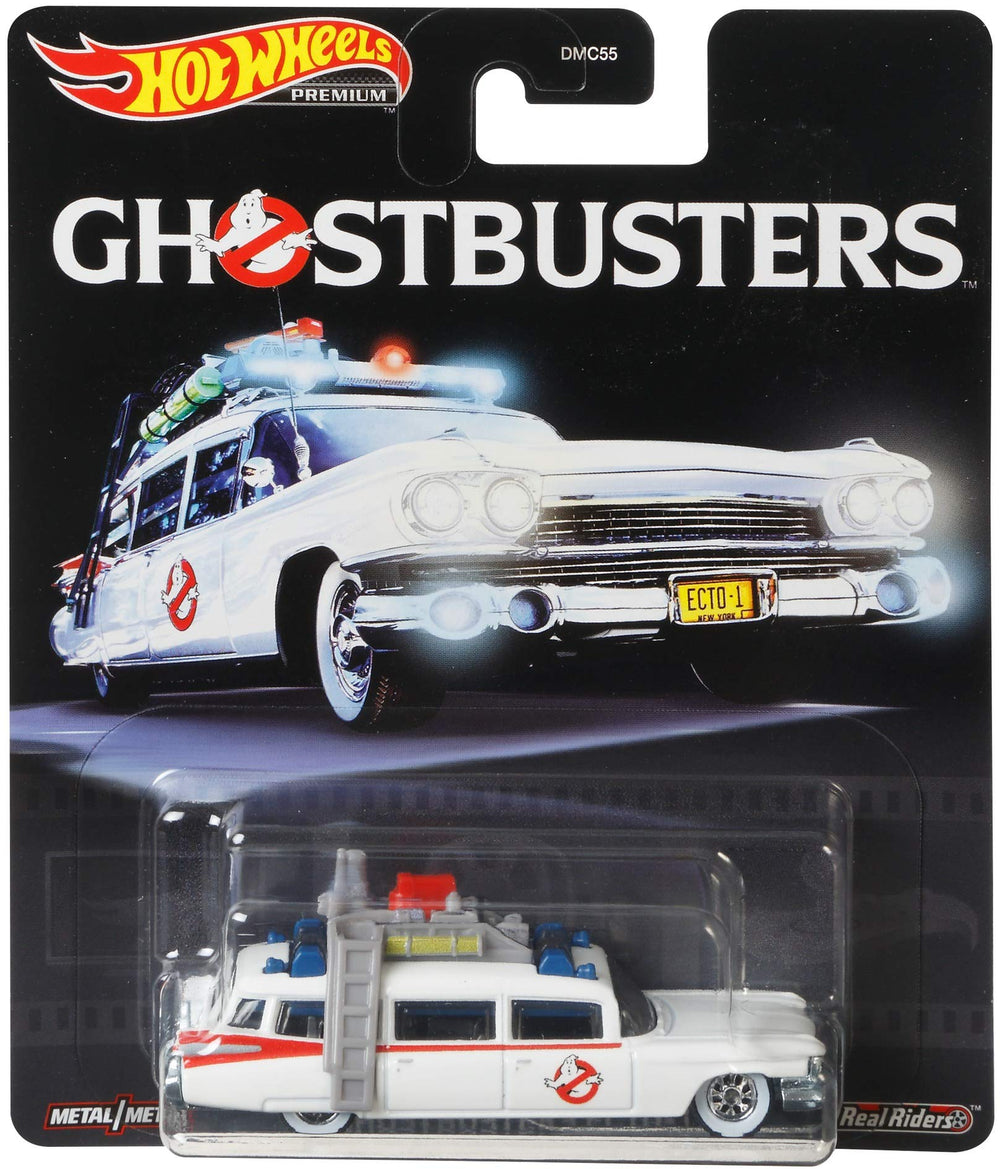 Hot Wheels ECTO-1 1:64 model, ideal for shelf display and gifting
