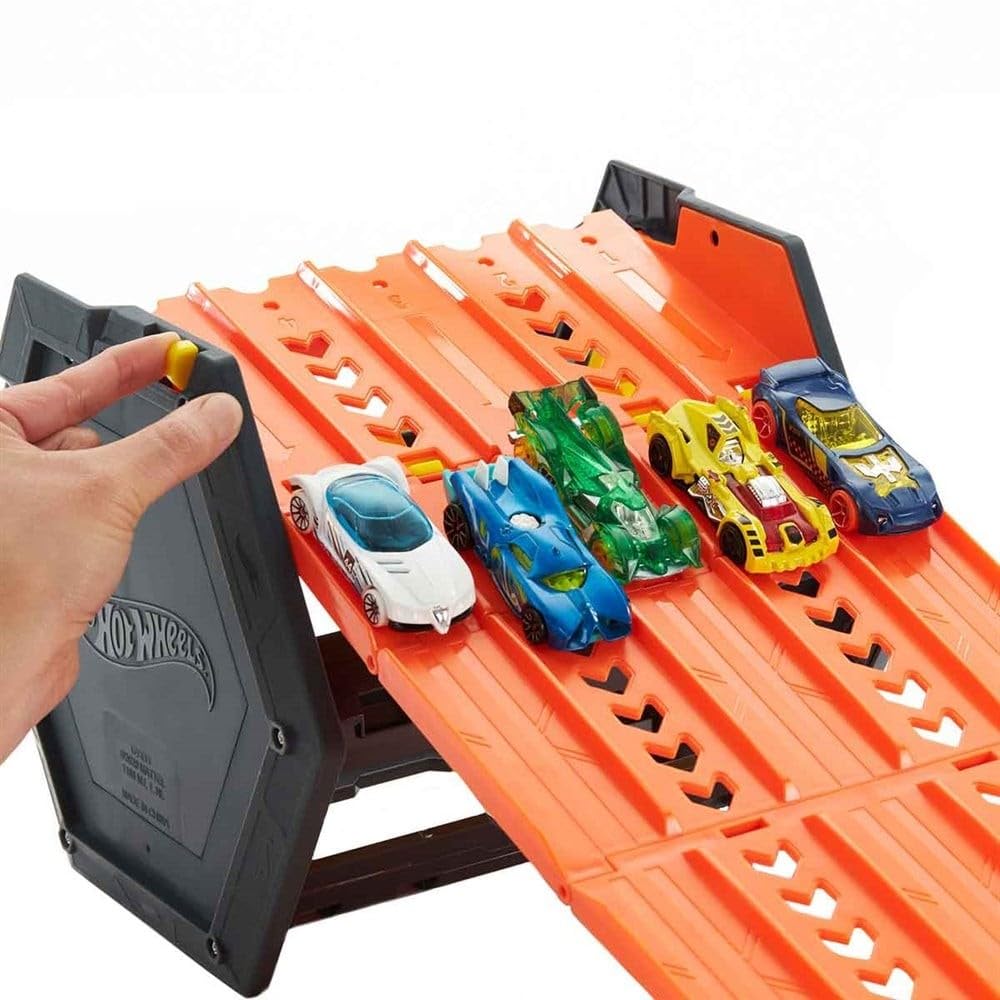 Hot Wheels Roll Out Raceway rolled out for play with five-lane setup