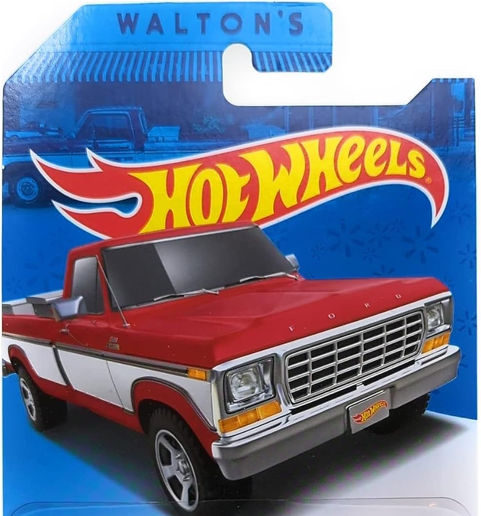 Hot Wheels tribute truck 1:64 packaging view suitable for gifting.