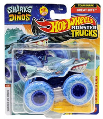 Hot Wheels Sharks vs Dinos 1:64 monster truck design ideal for imaginative play and display