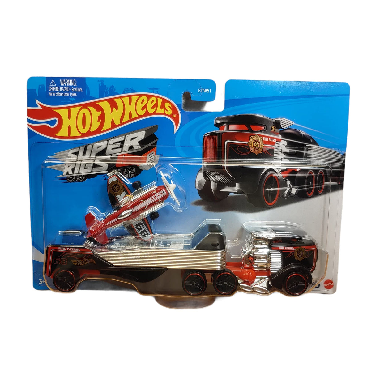 Hot Wheels Sky Show Rig with detachable trailer for display setups