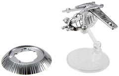 Hot Wheels Star Wars Naboo Starfighter with metallic deco for collectability and action play