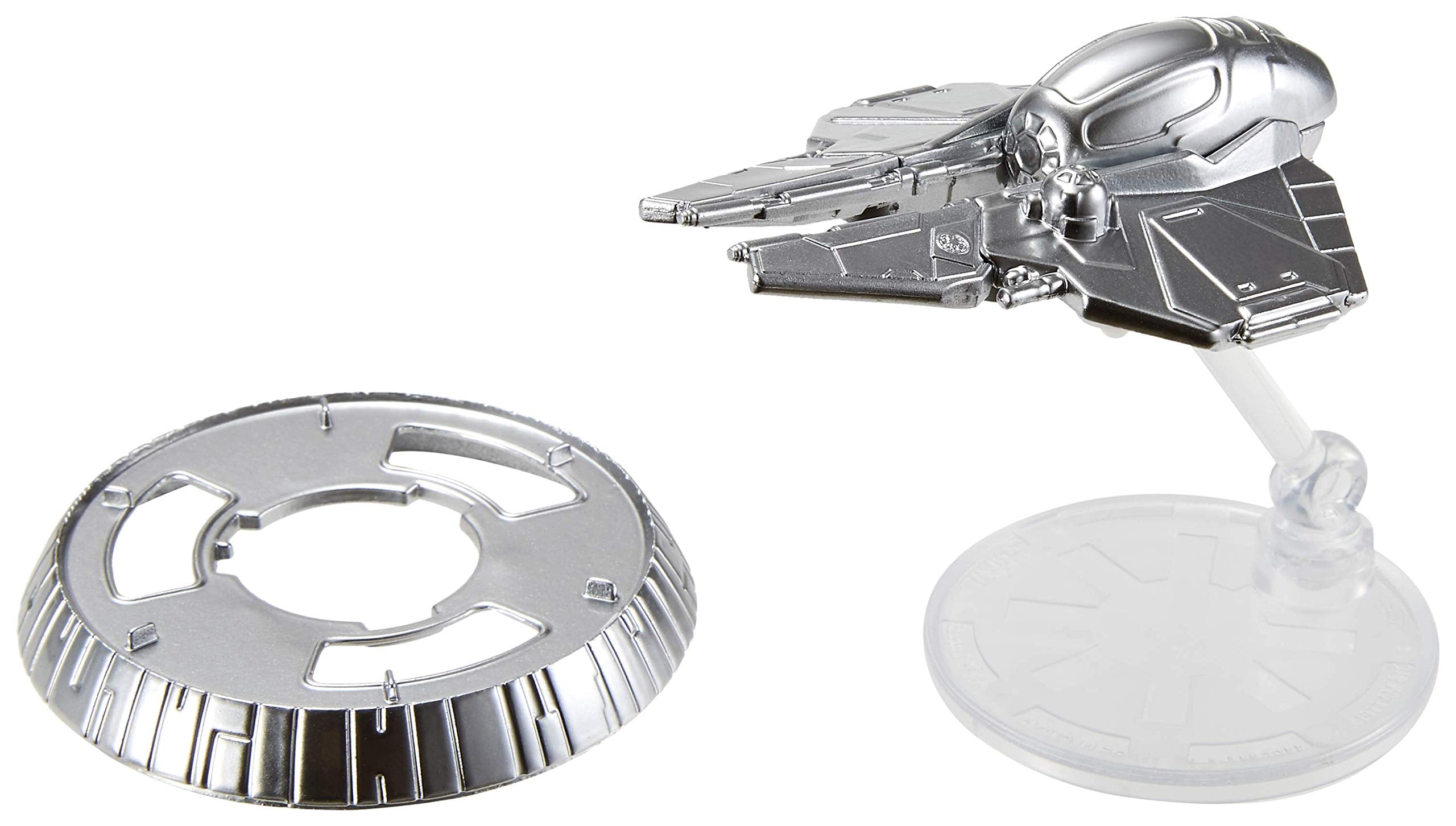 Hot Wheels Naboo Starfighter with detailed deco ideal for shelf display.