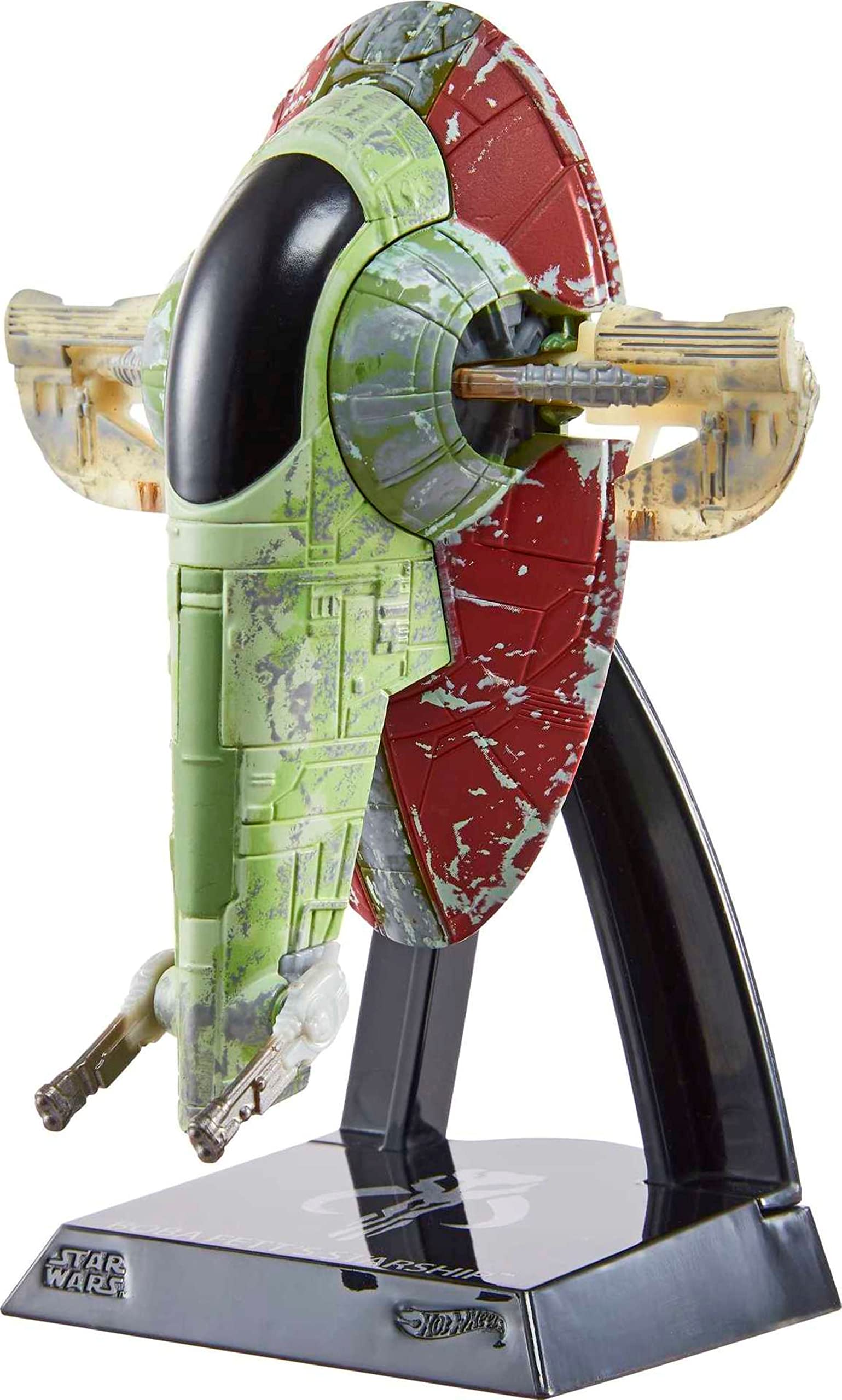 Hot Wheels Boba Fett starship with movable parts for authentic display.