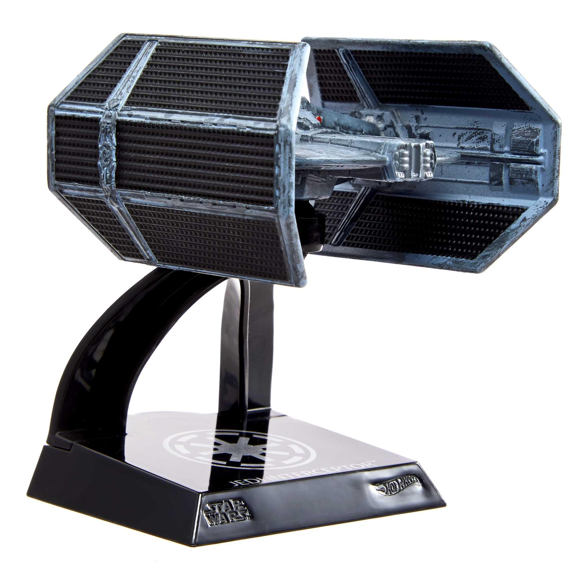 Hot Wheels Darth Vader’s TIE Advanced packaging highlights premium craftsmanship.