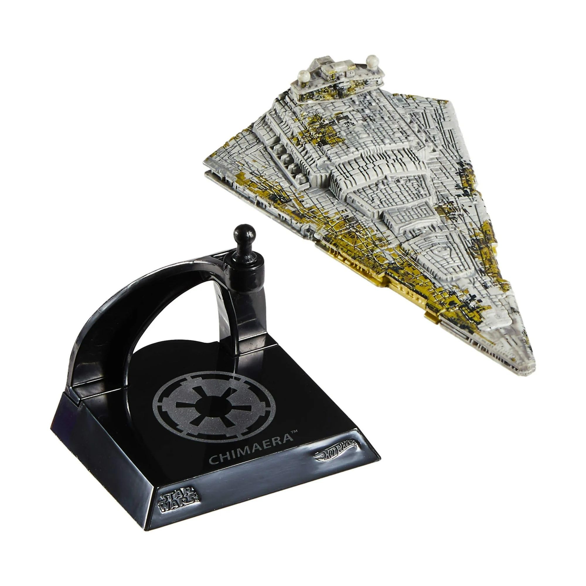 Classic and modern Star Wars design cues on the Chimaera model.