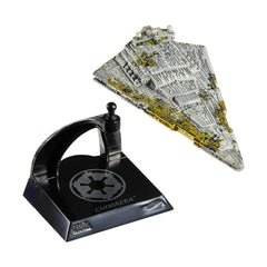 Classic and modern Star Wars design cues on the Chimaera model.