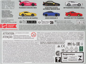 Hot Wheels Streets of Japan 6-pack collectors display promotes tiered collection.