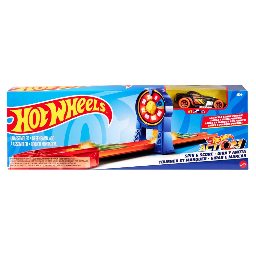 Hot Wheels Stunt-Horse Racing Set play area designed for solo or two-player fun.