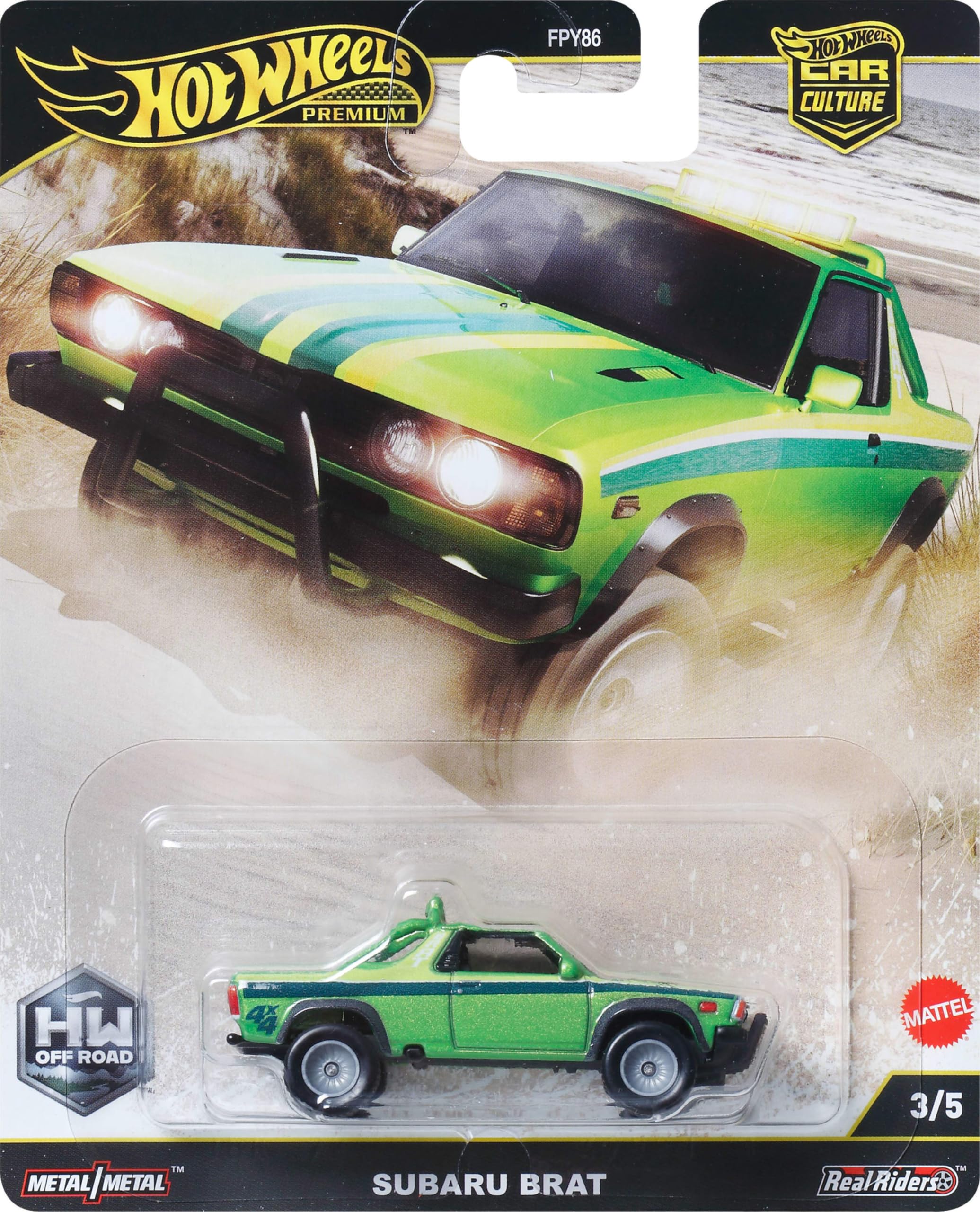 Hot Wheels Subaru B.R.A.T. side view for vivid display