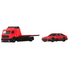 Hot Wheels Team Transport 84 Toyota AE86 Sprinter Trueno on Fleet Street, premium 1:64 die-cast collectible