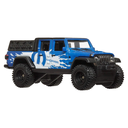 Hot Wheels Terra Trek Jeep Gladiator side view shows Real Riders tires