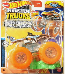 Hot Wheels Tiger Shark Power Smash 1:64 monster truck for epic obstacle-crushing play