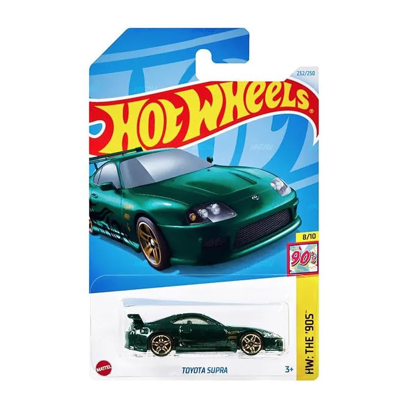 Hot Wheels Toyota Supra Green 1:64 scale replica—ideal display piece or play-ready race car