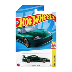 Hot Wheels Toyota Supra Green 1:64 scale replica—ideal display piece or play-ready race car
