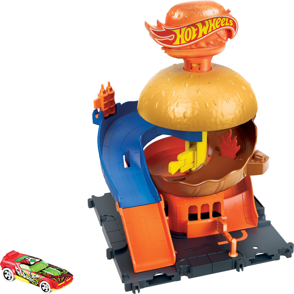 Hot Wheels vehicle included jump-starts play right out of the box.