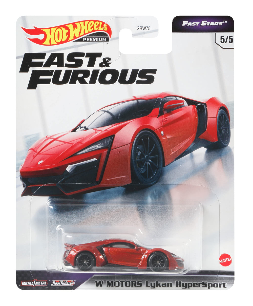 Hot Wheels W Motors Lykan Hypersport front view shows iconic grille for display