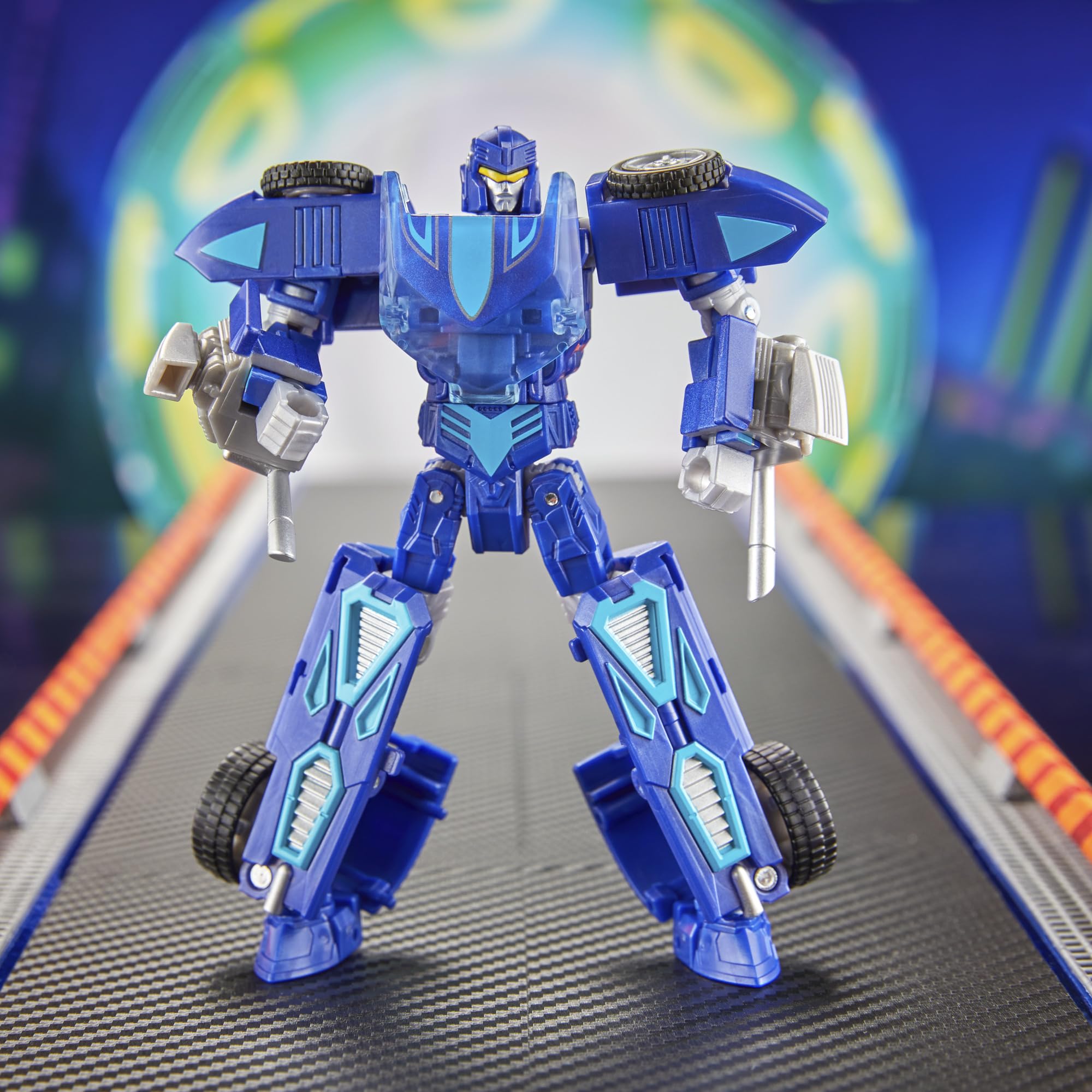 Hot Wheels x Transformers packaging and logo close-up confirms official collaboration.