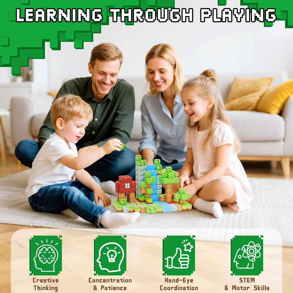 HOTERA magnetic blocks inspire endless creativity and collaborative play.