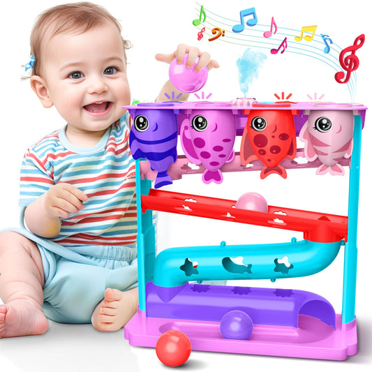 HOTHOM LENRAM Ball Drop Toy front view promoting early exploration and coordination.