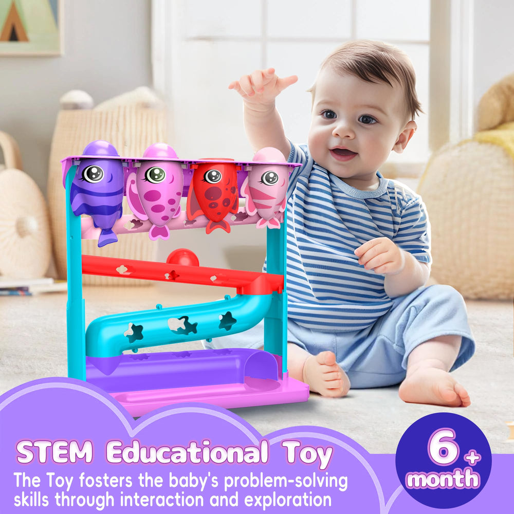 HOTHOM LENRAM Ball Drop Toy BPA-free safe materials for babies.